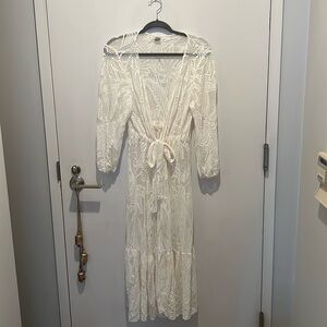Beautiful white beach cover-up, never worn
